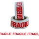 image 4 of Straame Pack of 6 Fragile Packaging Tape, Strong  Adhesive, (48mm x 66m)