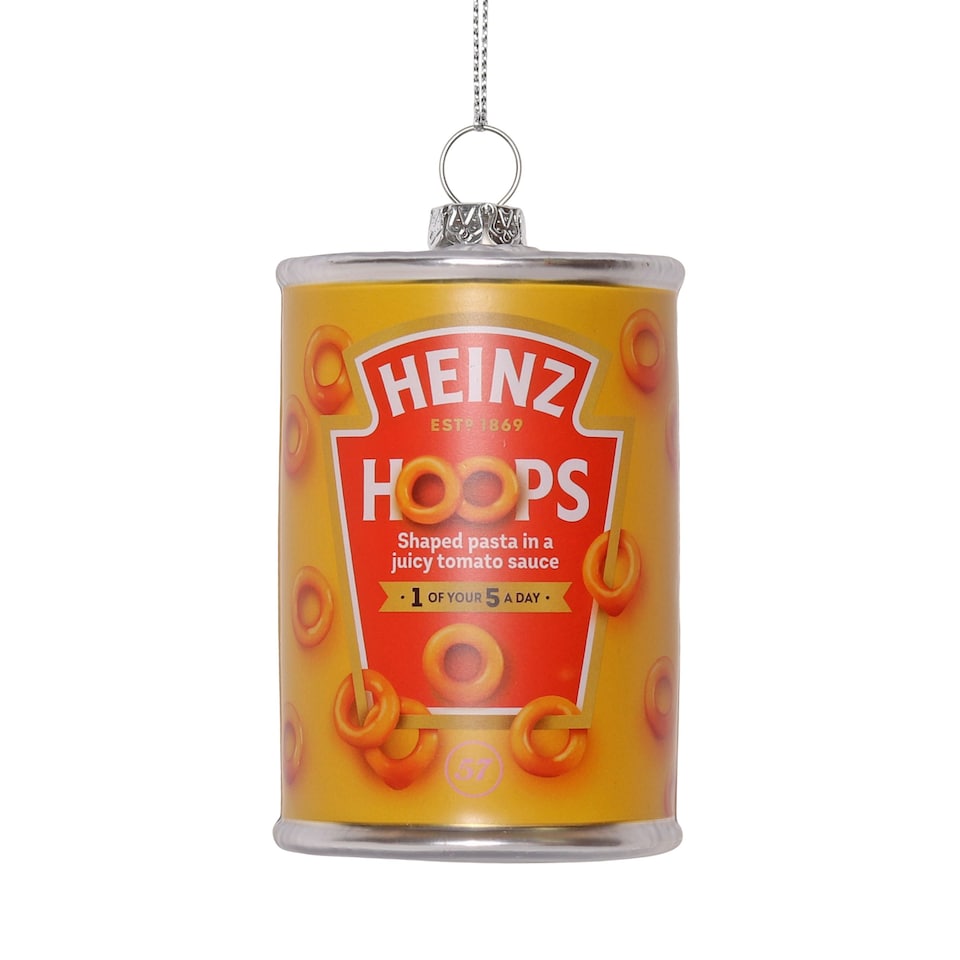 image 1 of Heinz Spaghetti Hoops Glass Decoration