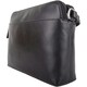 image 3 of Genuine Soft Leather Crossbody Shoulder Handbag with Adjustable Strap Black | Black