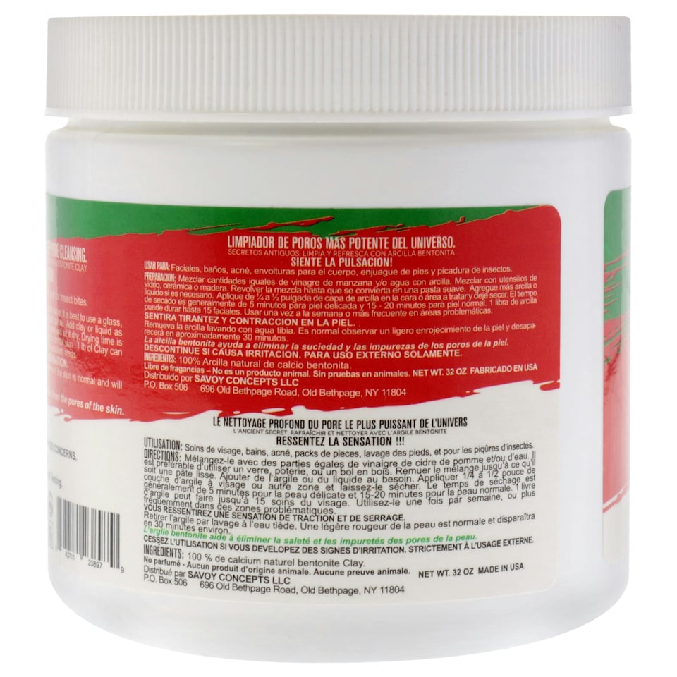 image 1 of Powerful Deep Pore Cleansing Clay by Mayan Magic Mud for Unisex - 16 oz Cleanser