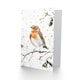 image 2 of Robin Bird Perched Snow Covered Branch Blank For Him Or Her Art Xmas Festive Christmas Card