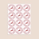 image 3 of Christmas White North Pole Round Stickers 60mm - Sheet of 12