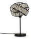 image 1 of ValueLights Hudson Black Table Lamp Black Tortoise Shell Shade & Bulb