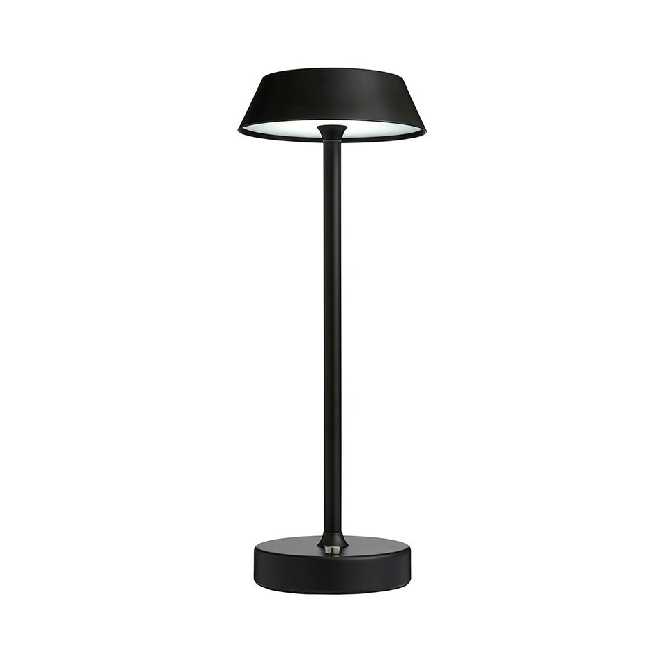 image 1 of Energize Black LED Rechargeable Desk Table Lamp with Touch Sensor