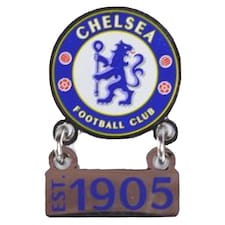 Chelsea FC Established 1905 Badge | Silver | Silver/White/Blue | 1