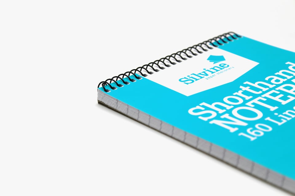 image 1 of FSC Certified Shorthand Wirebound 160 Lined Pages Notepad