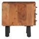 image 3 of Interiors by Premier Three Drawer Acacia Side Table Brown