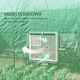 image 6 of Outsunny Polytunnel Greenhouse Outdoor Grow House Roll Up Door Windows 2x2.5m