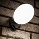 image 5 of CGC EZRA Slim Round Black LED Outdoor Wall Light 10W 1000lm 4000K Natural White LED