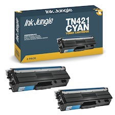 2x Compatible Brother TN421 Cyan Toner Cartridges