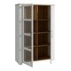 image 2 of Bohol Display Cabinet inc. 2x LED Lights in Riviera Oak/White