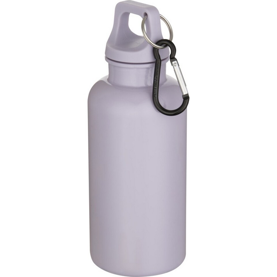 image 1 of Floso Oregon Solid Plastic Carabiner Clip 400ml Water Bottle | Purple | Lilac | 1