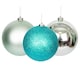 image 1 of Christmas Baubles Shatterproof Turquoise, xmas Tree Decorations Ornaments Balls Hanging Decorations -Shiny,Matte,Glitter,10cm/6Pcs
