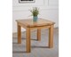 image 4 of Richmond 90-150cm Square Oak Extending Dining Table and 6 Harvard Chairs | Brown | Brown