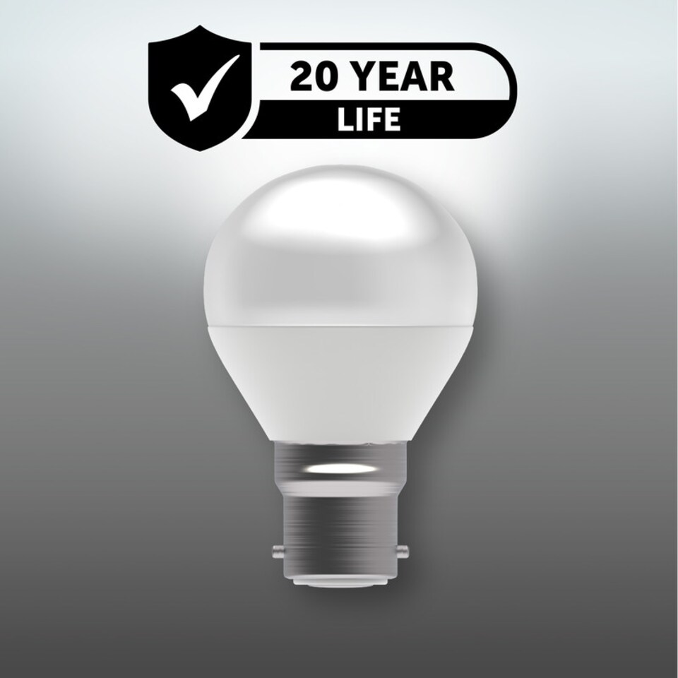 image 1 of BELL Lighting B22 LED Golf Ball Filament 4.7W Energy Saving Light Bulb | White | Natural White - 4000k | 6