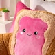 image 3 of OHS Jam Toast Cuddle Cushion Novelty Reading Pillow