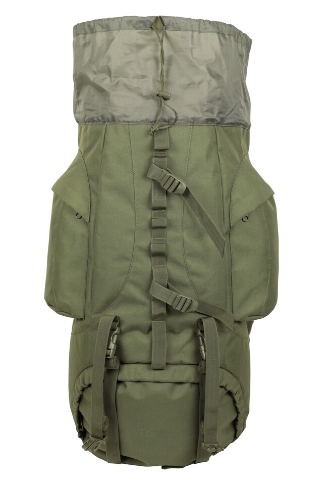image 1 of Mountain Warehouse Tor 65L Rucksack Adjustable Back Water Resistant Hiking Backpack