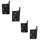 image 1 of Reinforced Nylon Hinge Plastic 64x67mm Italian Industrial Door Locker Hatch 4PK Black