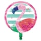 image 1 of Flamingo Round Foil Helium Balloon 46cm / 18 in