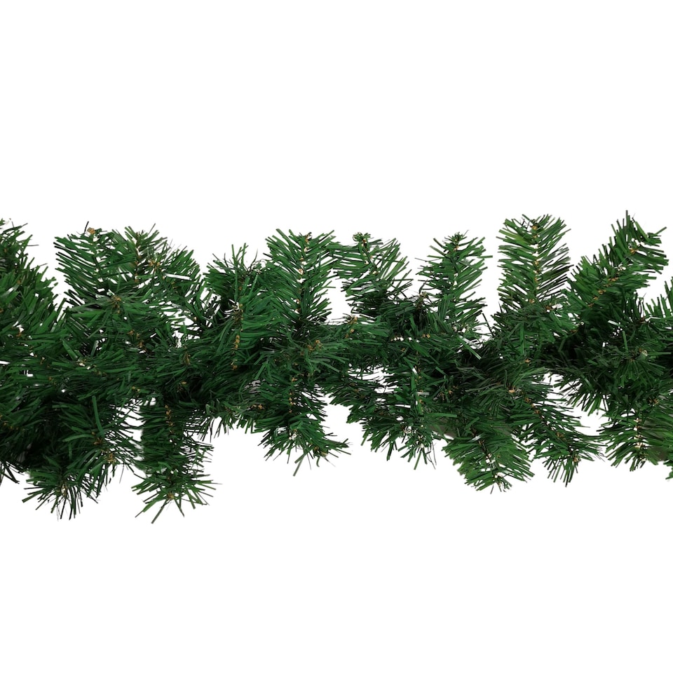image 1 of Premier 270cm (9ft) x 25cm Plain Green Christmas Garland Decoration