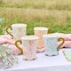 image 2 of Assorted Pastel Floral Tea Party Paper Cups 250ml - Pack of 8