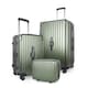 image 1 of 3 Piece Luggage Set with Vanity Case, Carry-On & Large Suitcase | Green | Hunter Green