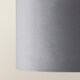 image 5 of ValueLights Reni Small Grey Velvet Chrome Inner Lamp Shade | Grey