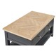 image 5 of Classic Rustic Dark Grey Coffee Table | Grey | Grey