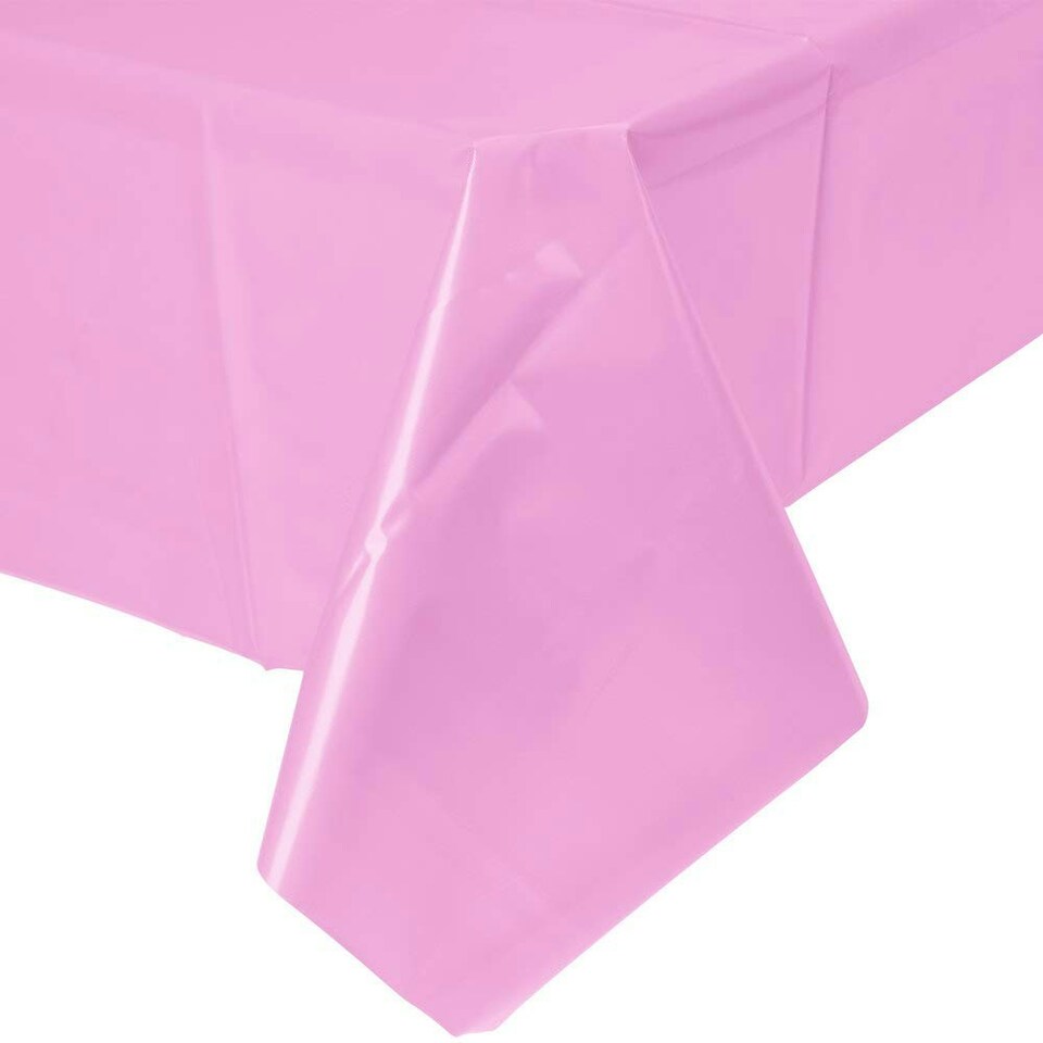 Creative Party Plastic Party Table Cover - Candy Pink - One Size