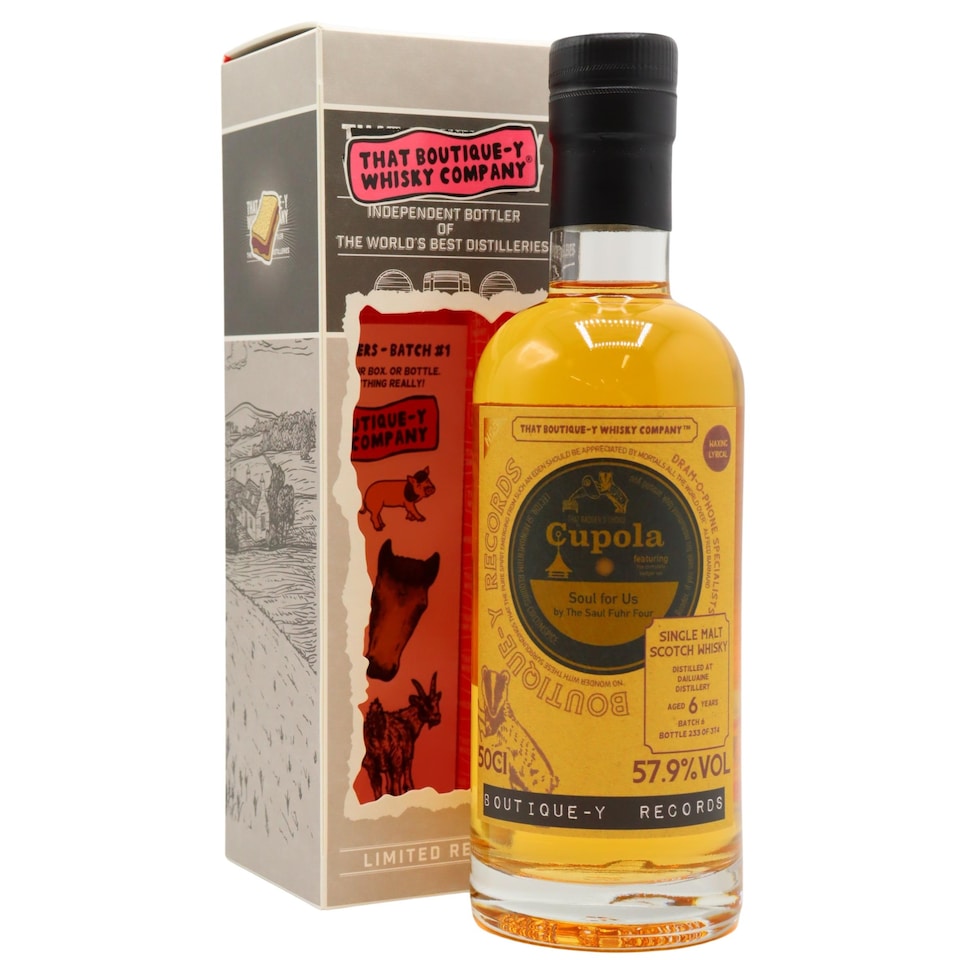 image 1 of Dailuaine - That Boutique-Y Whisky Company - Batch No. 6 2015 6 year old Whisky | Multi | Stewed plums, toasted hot cross buns, ginger, Demerara sugar, waxy candles, rosy red apples, caramelised brown sugar, vanilla custard, warming spices | 1