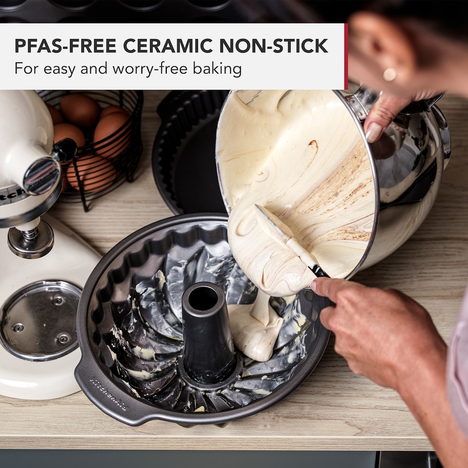 image 1 of KitchenAid Metal Bakeware Cake Pan