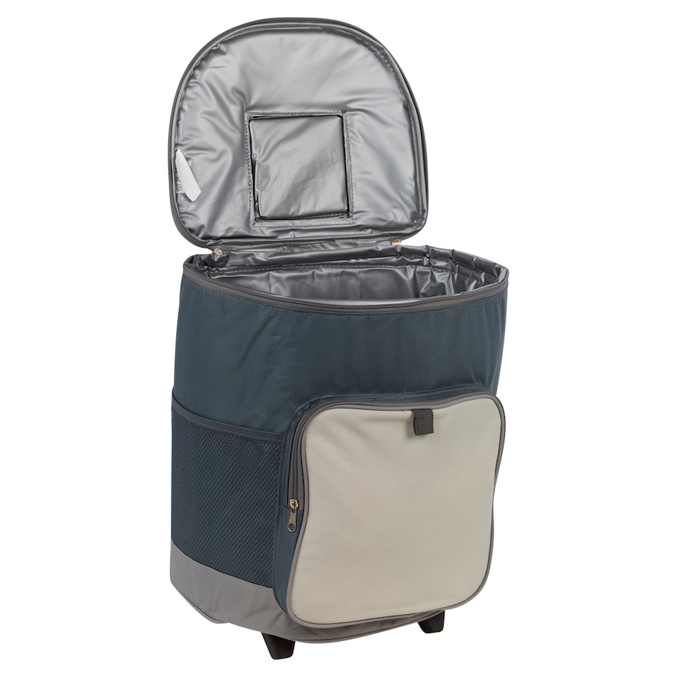 image 1 of 28L Insulated Large Cooler Bag Trolley Cart | Grey | 1