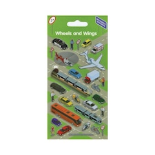 Paper Projects Reusable Wheels & Wings Stickers - Multicoloured - One Size
