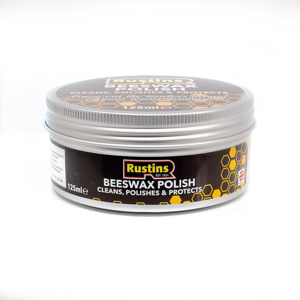 image 1 of Rustins Beeswax Polish for Wood Furniture 125ml