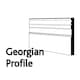 image 2 of PACK OF 5 (Total 5 Units) - 25mm x 194mm White Primed MDF Georgian Skirting Board - 4200mm Length