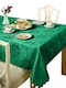 image 1 of Damask Rose Tablecloth - Forest Green - 178x178cm | Green