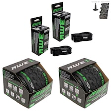 2 x AWERide Folding Tyres 26" x 1.95" + 2 x AWE Inner Tubes 26" x 1.75-2.125 SV