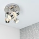 image 2 of Chrome Bathroom Spot Light with LED Bubble Acrylic Heads