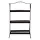 image 1 of Lexa Black Metal Storage Rack Black