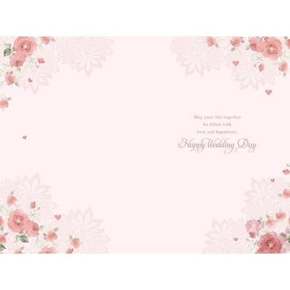 image 1 of Beautiful Wedding Traditional Couple Wishing Well Greeting Card