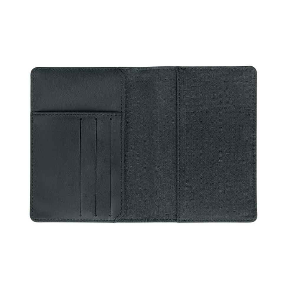 image 1 of MidOcean Shieldoc Two Tone Passport Cover - Black - One Size Black