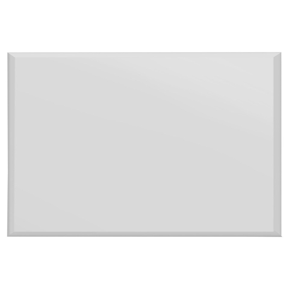 image 1 of The Moderni - All Glass Modern Bevelled Square Wall Mirror 24" X 24" (60x60CM) N/A