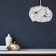 image 2 of Clear Jewelled Layered Twist Ceiling Light Shade Clear | Chrome
