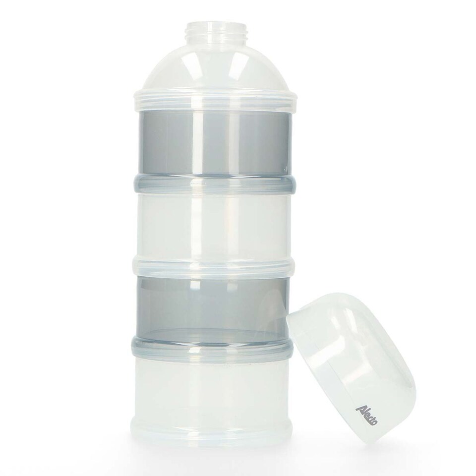 image 1 of Alecto BF-4 Baby Formula Dispenser, Milk Powder Tower with 4 Stackable Storage Containers, BPA-Free, Portable Feeding Solution for Home & Travel