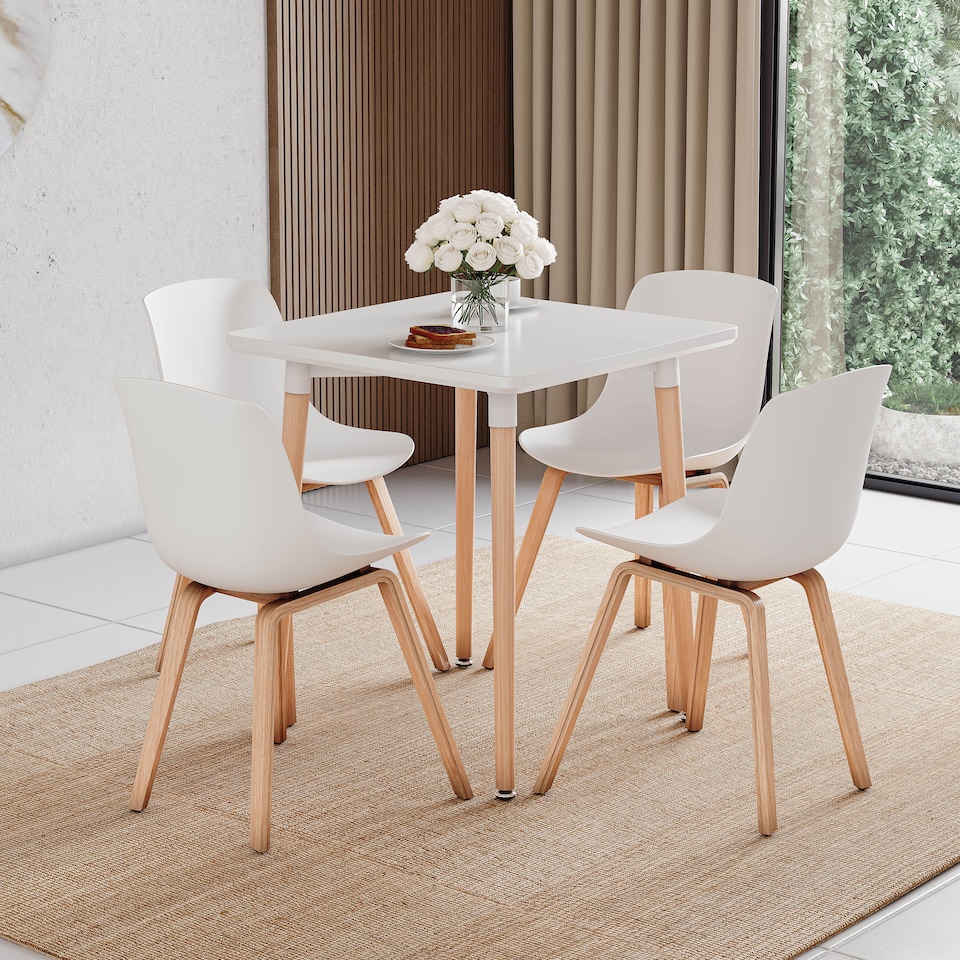 image 1 of Vida Designs Batley 2 Seater Square Dining Table, White