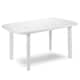 image 1 of Plastic Large Outdoor Dining Garden Table | White | 1