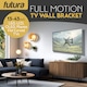 image 2 of Futura Universal TV Wall Mount Bracket for 13-43 Inch TVs Tilt Swivel and 90 Rotation