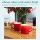 image 3 of Argon Tableware New Bone China Mugs - 330ml - Red Ombre - Pack of 4 | Red | Red | 4