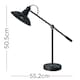 image 3 of ValueLights Civic Matte Black Table Lamp and E14 Golfball LED 4W Warm White 3000K Bulb Black