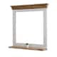 image 1 of Alfie Framed Mirror with Shelf - Mango Wood - L80 x W73 x H16 cm